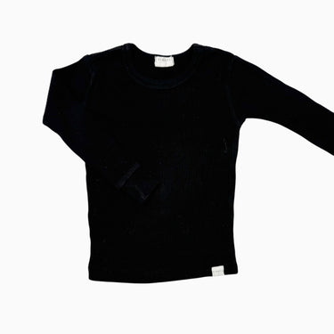 Chandail noir cotelé 12M