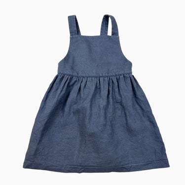 Robe anthracite en lin L 5-6Y
