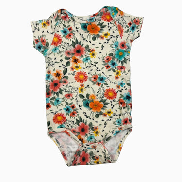 Cache-couche jaune beurre fleuri 12-18M