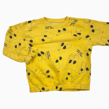 Pull jaune 'yeux' 8-9Y