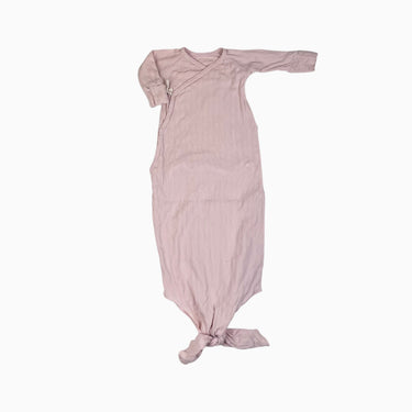 Dormeuse à noeud rose à pointelle 0-6M