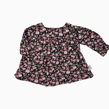 Tunique noire fleurie 6M