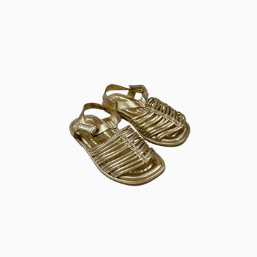 Sandales dorées à velcro 24EU