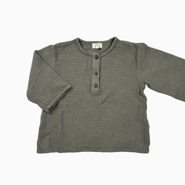 Blouse eucalyptus en mousseline 5-6Y