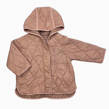 Manteau saumon matelassé 2-3Y