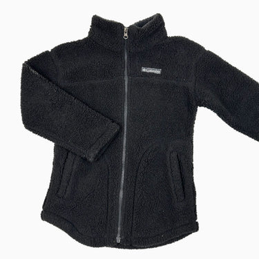 Veste noire en sherpa 7-8Y