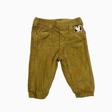 Pantalon ocre en corduroy 'pingouin' 9M