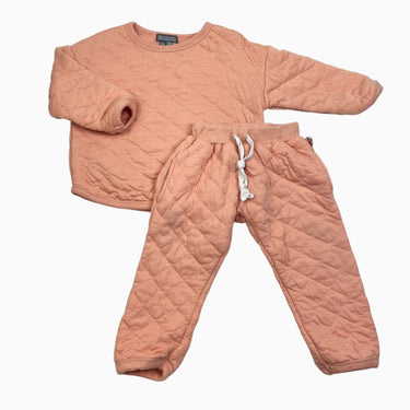 Ensemble creamsicle matelassé 18-24M