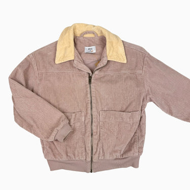 Veste rose et jaune en corduroy 8Y