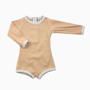 Maillot creamsicle côtelé 2Y fit 18M
