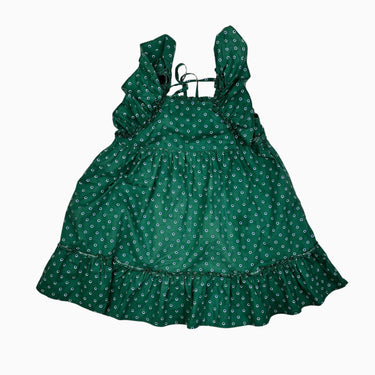 Robe verte à pois 110CM 5Y