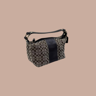 Petit sac à main monogramme chocolat pour femmes 23x12x8CM