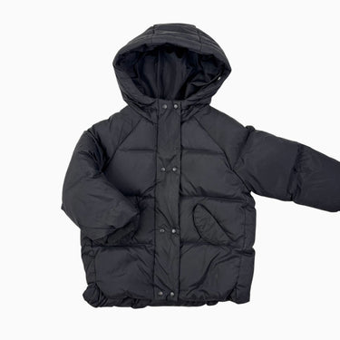 Manteau puffer à capuchon noir 2-3Y