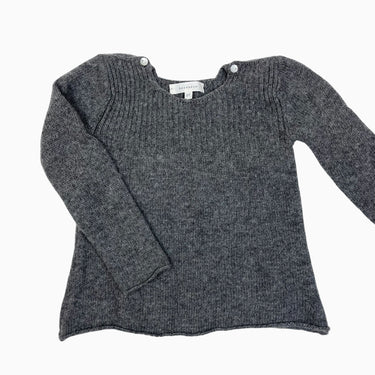 Pull anthracite en tricot (fit slim) 3Y