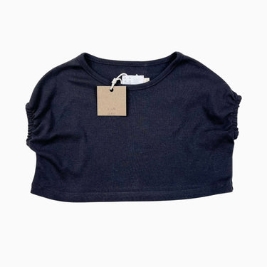 T-shirt cropped anthracite 6-12M