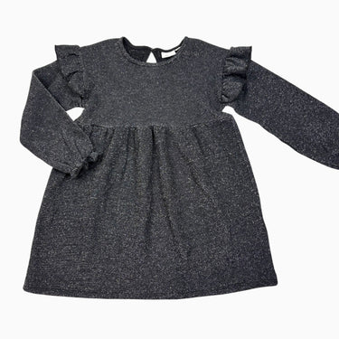 Robe noire paillettée 5-6Y