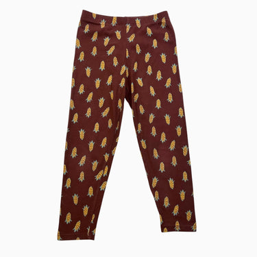 Legging marron 'épis de maïs ' 6Y