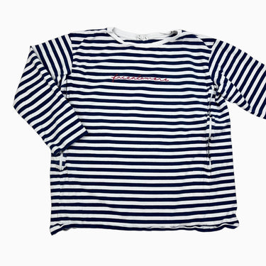 Chandail d'allaitement rayé 'face a la mere' en coton pour femmes L