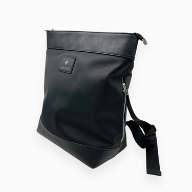Sac à dos noir en cuir végan 'Le Billie' 31x35x15cm