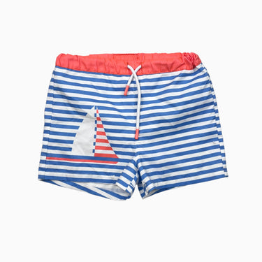 Short maillot rayure bleu voilier 3Y