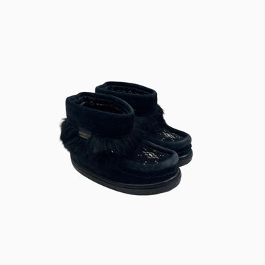 Bottines noires en suède 7US