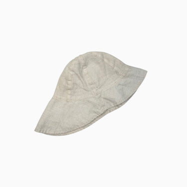 Chapeau soleil blanc en lin 1-2Y