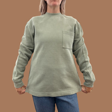 Pull eucalyptus en coton bio et poly pour femmes L