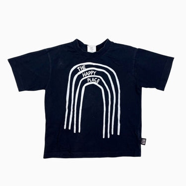T-shirt noir 'rainbow' 2-3Y