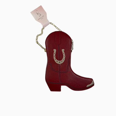 Sac à main 'botte de cowboys' rouge
