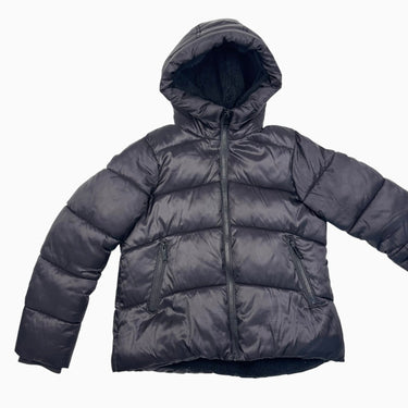 Manteau noir style doudoune doublé en peluche M (10-12Y)