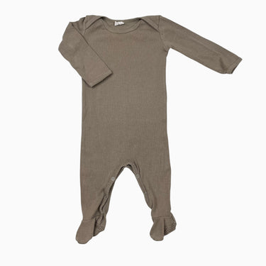 Pyjama marron-vert en coton bio et modal 6-12M