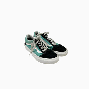 Sneakers noirs et aqua à lacet pour adultes M3.5US-W5US