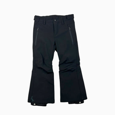 Pantalon noir mi-saison 'flared' doublé en polar 104 4Y