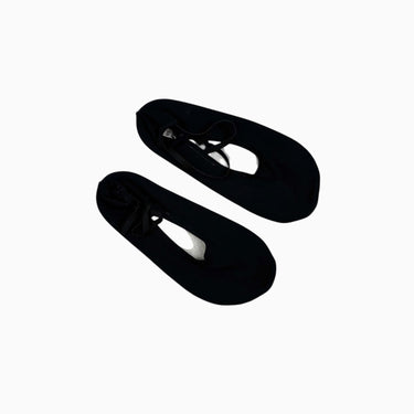 Chaussons de danse noirs en nylon et suède 20cm (6-7Y)