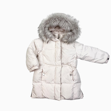 Manteau à capuchon vanille 2-3Y