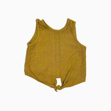 Camisole ocre en lin et viscose 2Y