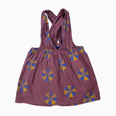 Robe tablier prune en coton 3Y