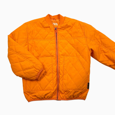 Manteau orange matelassé 10Y
