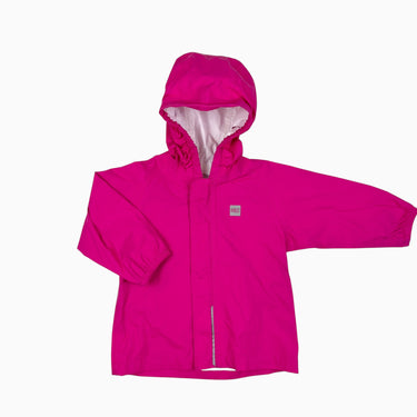 Manteau style coupe-vent rose néon 12M