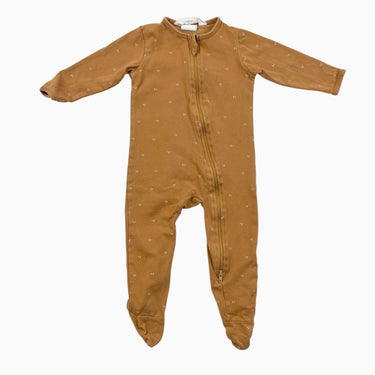 Pyjama caramel à pois 3-6M