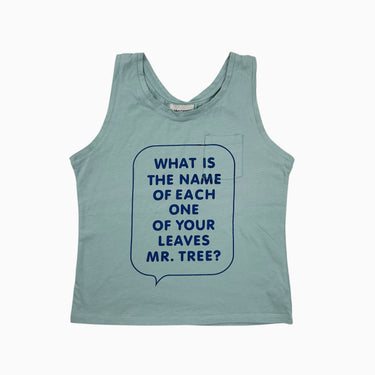 Camisole bleue 'What is the name' 10-11Y