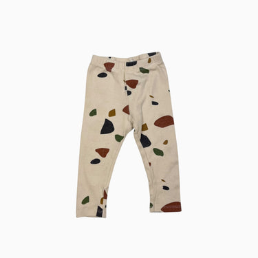 Legging 'terrazo' en coton bio 6-12M