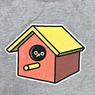 T-shirt gris 'cabane oiseau' 9-10Y