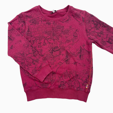 Pull rouge carmin 'NYC' 6Y