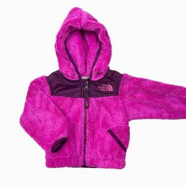 Veste à capuchon rose en peluche 3-6M