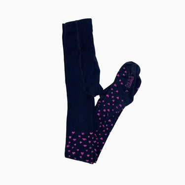 Collant marine 'coeurs roses' 31-34EU