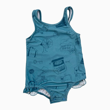 Maillot bleu-vert 'brocante' 18-24M