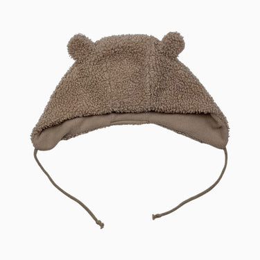 Chapka latté 'ourson' en sherpa bouclé 18-24M