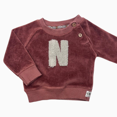 Pull rouille 'N' en velours 1-2M