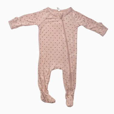 Pyjama peche 'coeurs' bambou 0-3M
